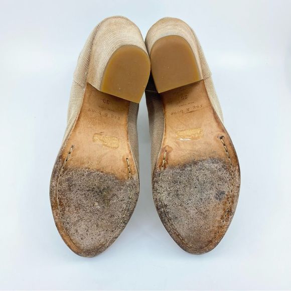 Rag & Bone Newbury Classic Canvas Boots Color Beige SZ 8 - Picture 9 of 13